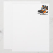 Orange Hockey Skates (Front/Back)