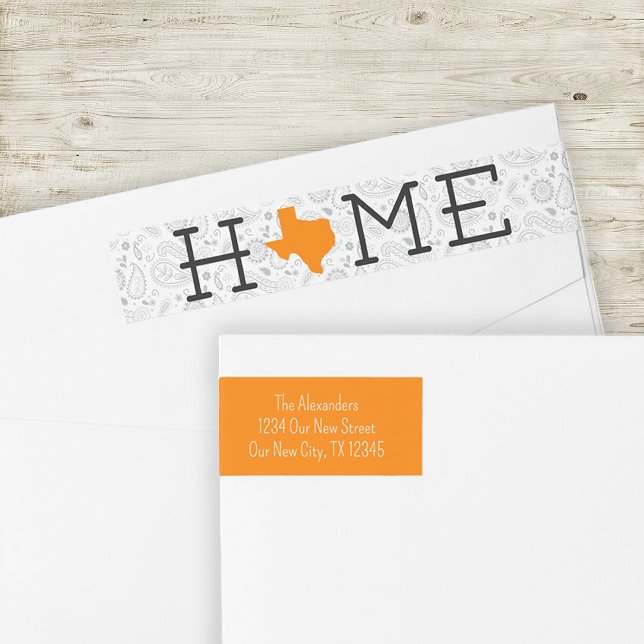 Orange HOME Texas Wrap Around Label (Creator Uploaded)