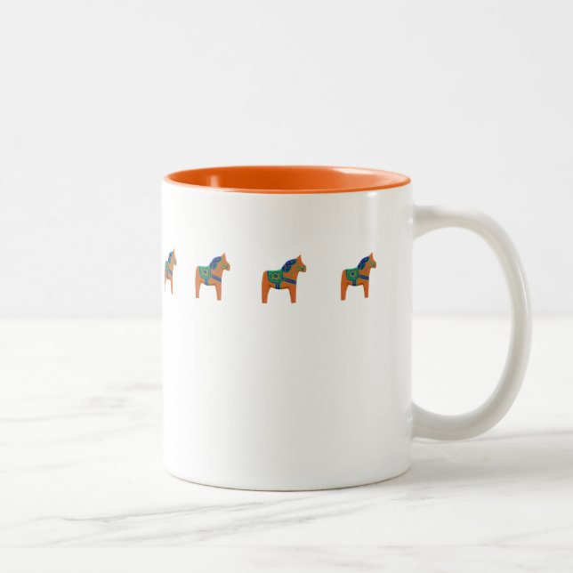 Orange Horse Mug (Right)