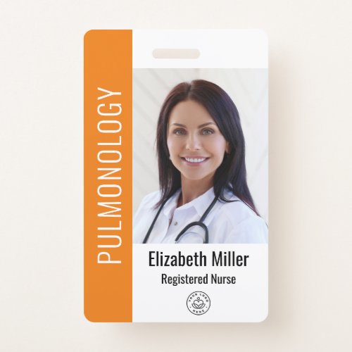 Orange Hospital Medical Employee Photo ID Badge