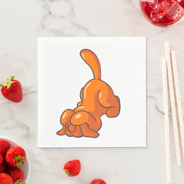 Orange Hound Dog Napkins (Creator Uploaded)