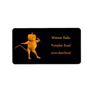 Orange House Mouse Label