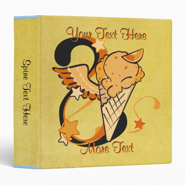 Orange Ice Cream Binder (Front/Spine)