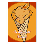 Orange Ice Cream Card (Front)