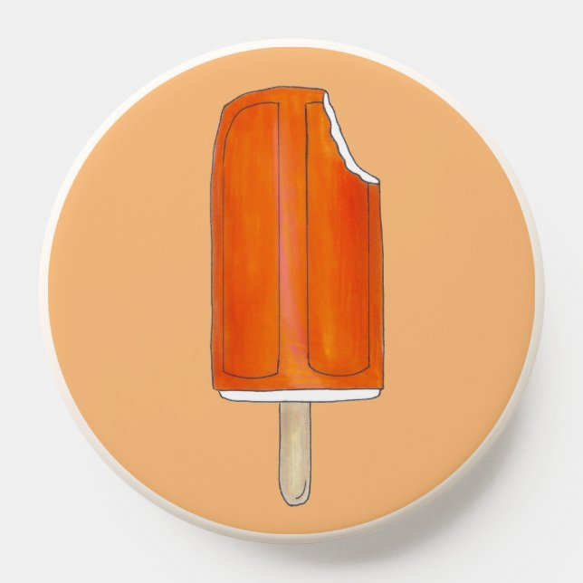 Orange Ice Cream Creamsicle Popsicle Junk Food PopSocket (Popsocket)