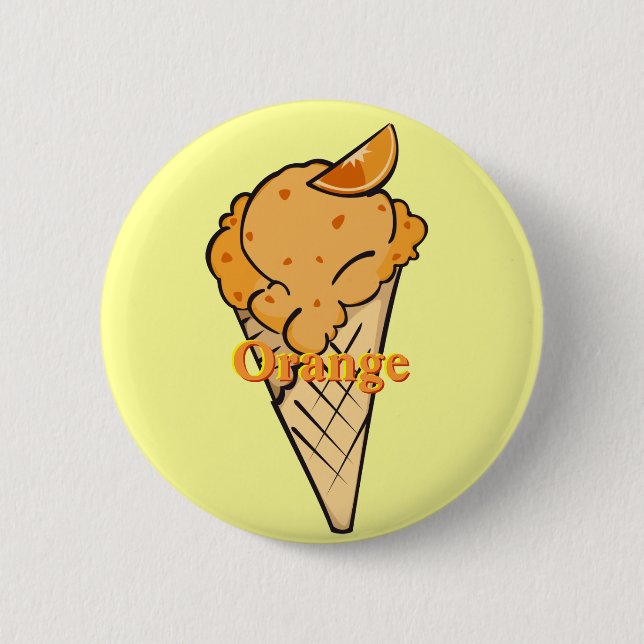 Orange Icecream Button (Front)