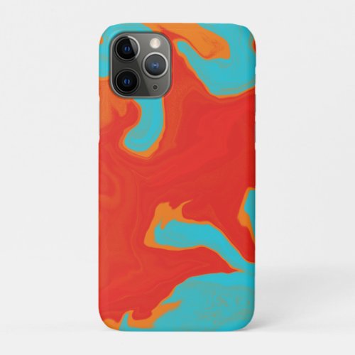 Orange Inferno Liquid Art iPhone 11 Pro Case