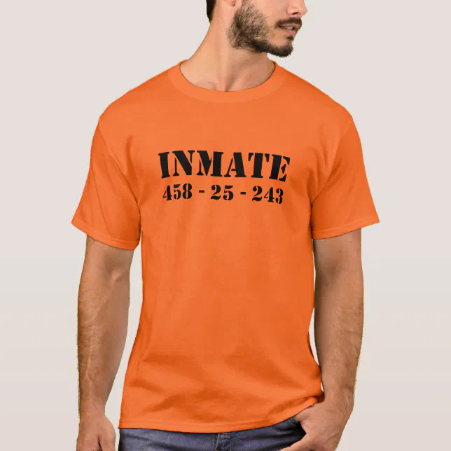 Inmate 2024 shirt orange