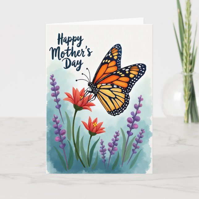 Orange Insect Mothers Day Card (Front)