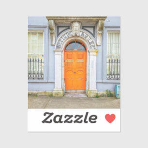 Orange Ireland Door Sticker