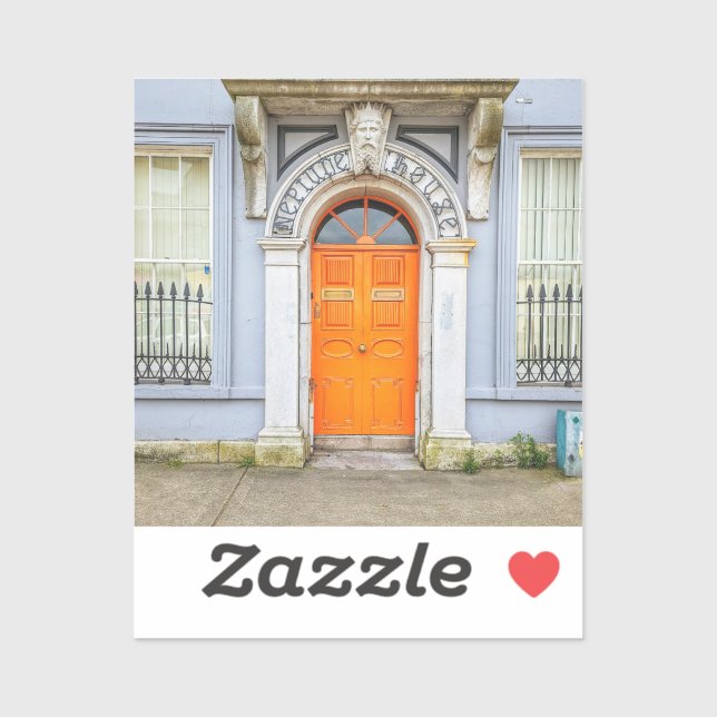 Orange Ireland Door Sticker (Sheet)