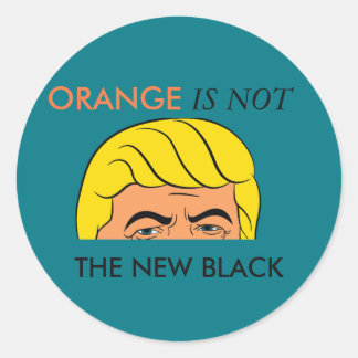 ORANGE IS NOT THE NEW BLACK CLASSIC ROUND STICKER