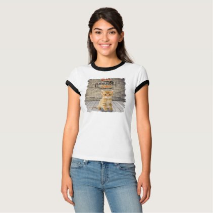 Orange Is The New Cat woman t-shirt