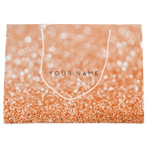 Orange Italy Candy Sun Glitter Favor Gift Bag