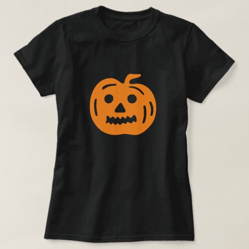 Orange Jack_O_Lantern Pumpkin Halloween T_Shirt