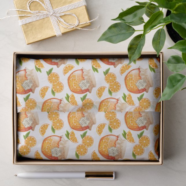 Orange Jam Wrapping Paper (Gift)