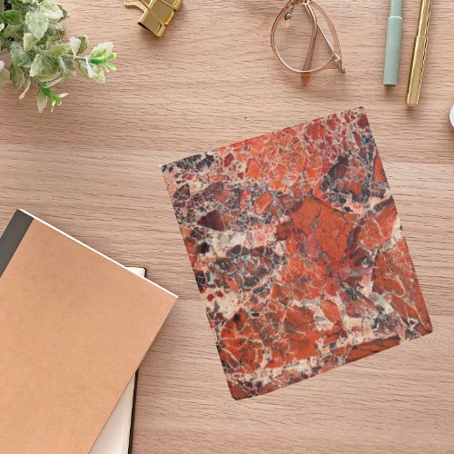 Orange Jasper Stone Pattern Mini Binder