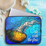 Orange Jellyfish Blue Ocean Go with the Flow Cool Laptop Sleeve<br><div class="desc">“Go with the flow.” Take a lesson from this orange yellow jellyfish floating along in the turquoise blue ocean and let life take its course whenever you use this stunningly chic, vibrantly-colored photo neoprene laptop sleeve. This laptop sleeve comes in three sizes: 15", 13", and 10”. Makes a great gift...</div>