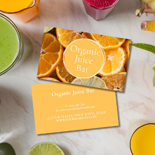 Orange Juice Bar Business Card