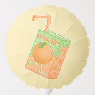 Orange Juice Box  Balloon