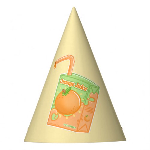 Orange Juice Box Birthday Party Party Hat