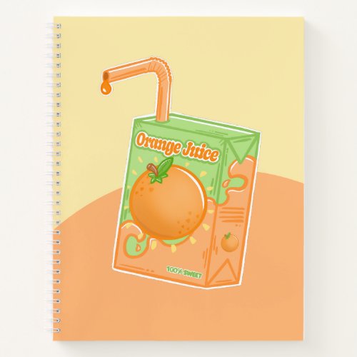 Orange Juice Box Notebook