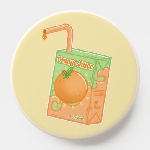 Orange Juice Box PopSocket