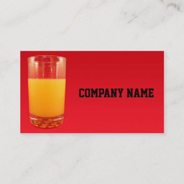 Orange Juice Business Card (Front)