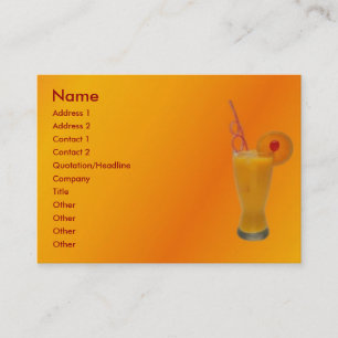 Orange Juice Business Card
