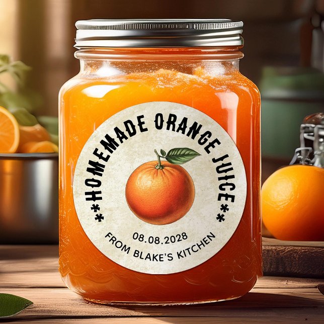 Orange Juice canning Labels in vintage style (Creator Uploaded)