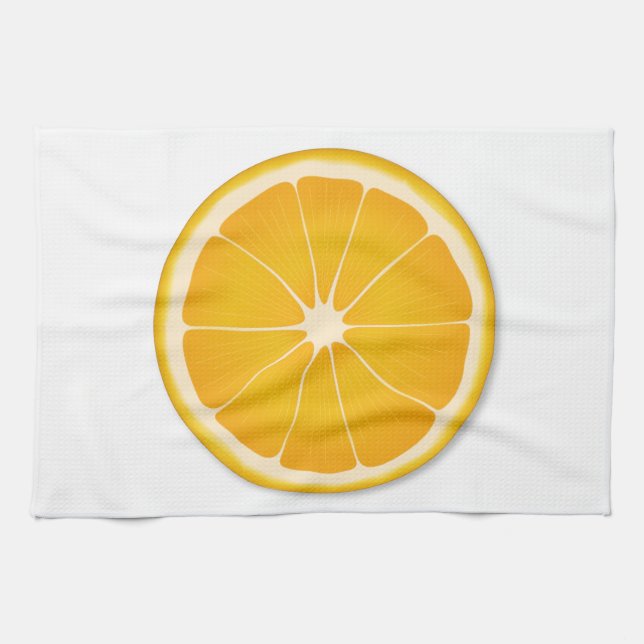 Orange Juice Citrus Splash Towel (Horizontal)