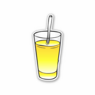 Orange Juice Glass tumbler  Sticker