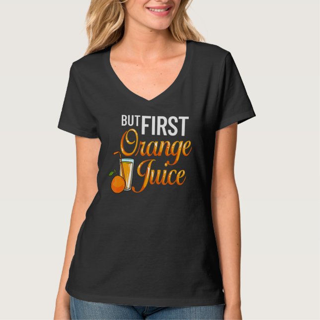 Orange Juice Machine Juicer Drink Mix Fresh Maker T-Shirt (Front)