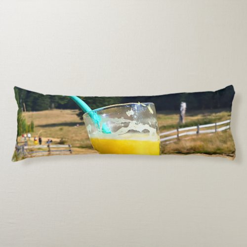 Orange Juice Outdoors – Nature Forest Photography Body Pillow