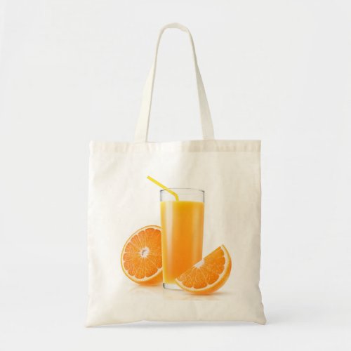 Orange juice tote bag