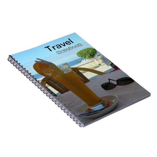 Orange Juice Travel Destination Notebook (Right Side)