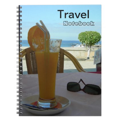 Orange Juice Travel Destination Notebook