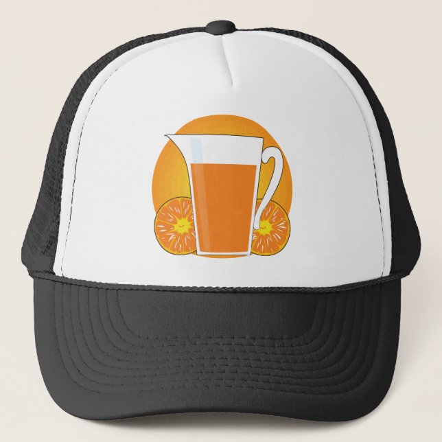 Orange Juice Trucker Hat (Front)