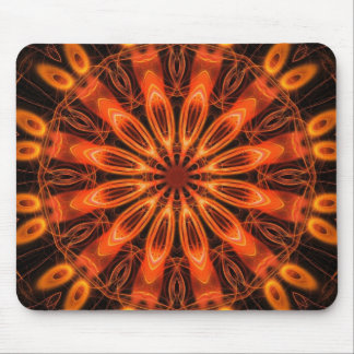 Orange Kaleidoscope 02 Mouse Pad