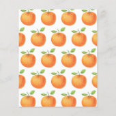 orange kids birthday time capsule message (Back)