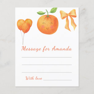 orange kids birthday time capsule message