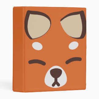Orange Kitsune Fox Mini Binder