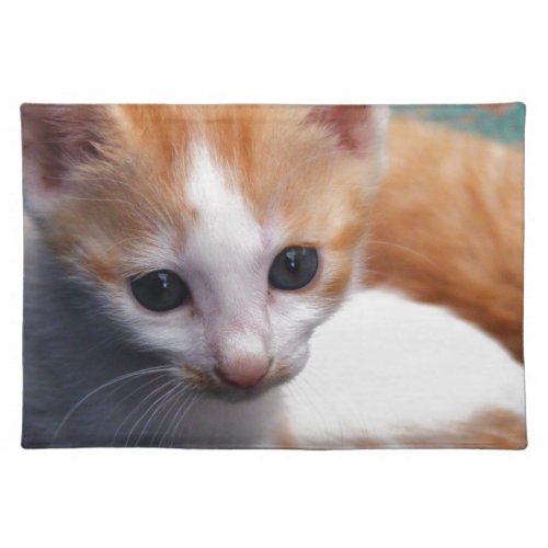 Orange Kitten Photograph Placemat