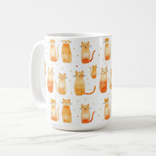 Orange Kitty Cats Coffee Mug