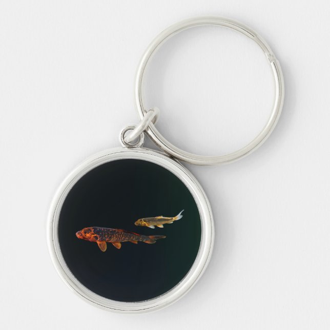 Orange Koi and Gold Koi Keychain (Front)