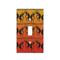 Orange Kokopelli Southwest Design