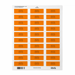 Orange Label | Zazzle