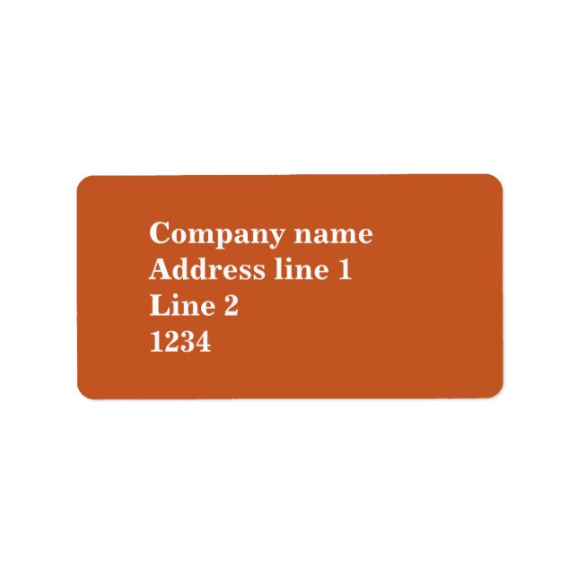 Orange Label (Front)