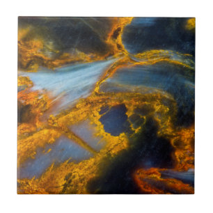 Orange Laced Pietersite Ceramic Tile