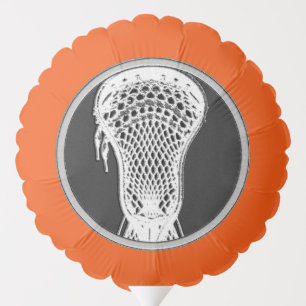 Orange Lacrosse Celebration Balloon
